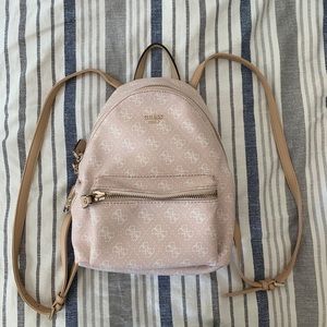 Guess Mini Pink Logo Backpack